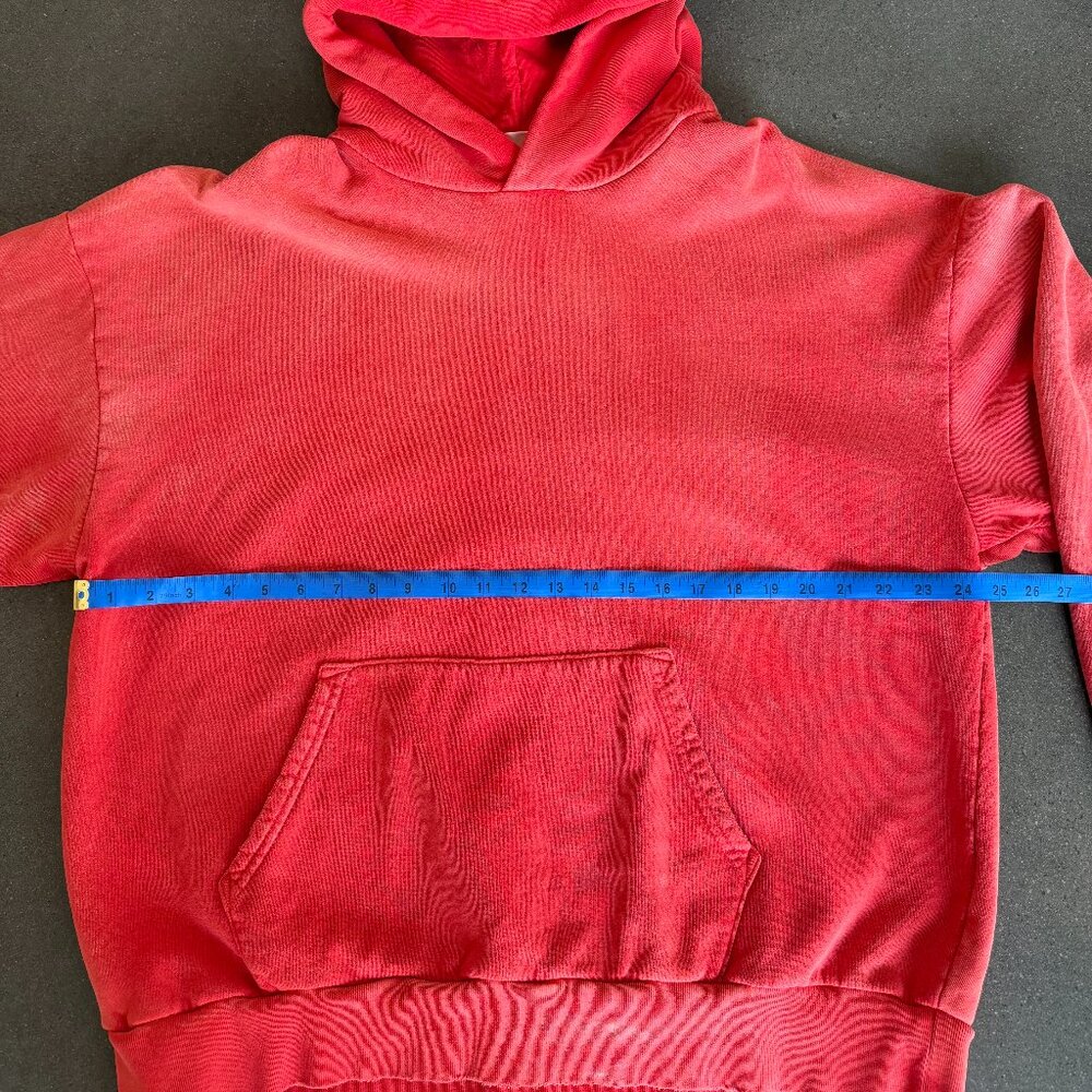RE/DONE Mens Washed Red hoodie XL - Picture 3 of 7